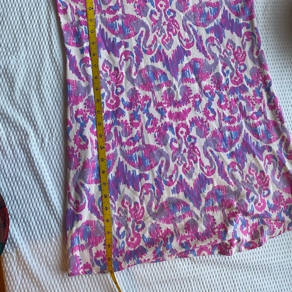 Lilly Pulitzer Tammy Amethyst Beach Purple Pink Short Sleeve Medium - Picture 4 of 10